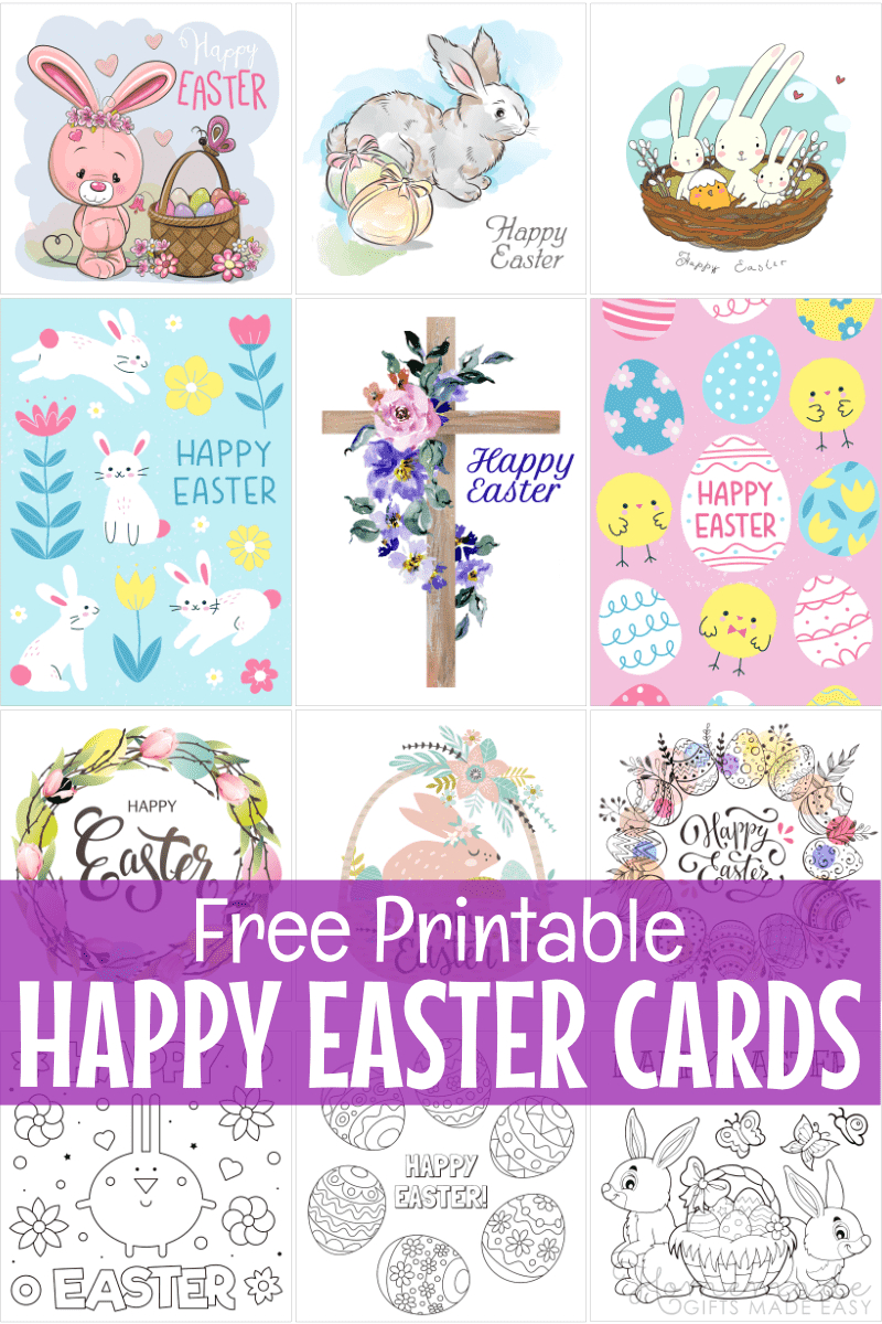Free Printable Easter Cards &amp;amp; Easter Card Templates To Color intended for Free Printable Easter Cards For Daughter