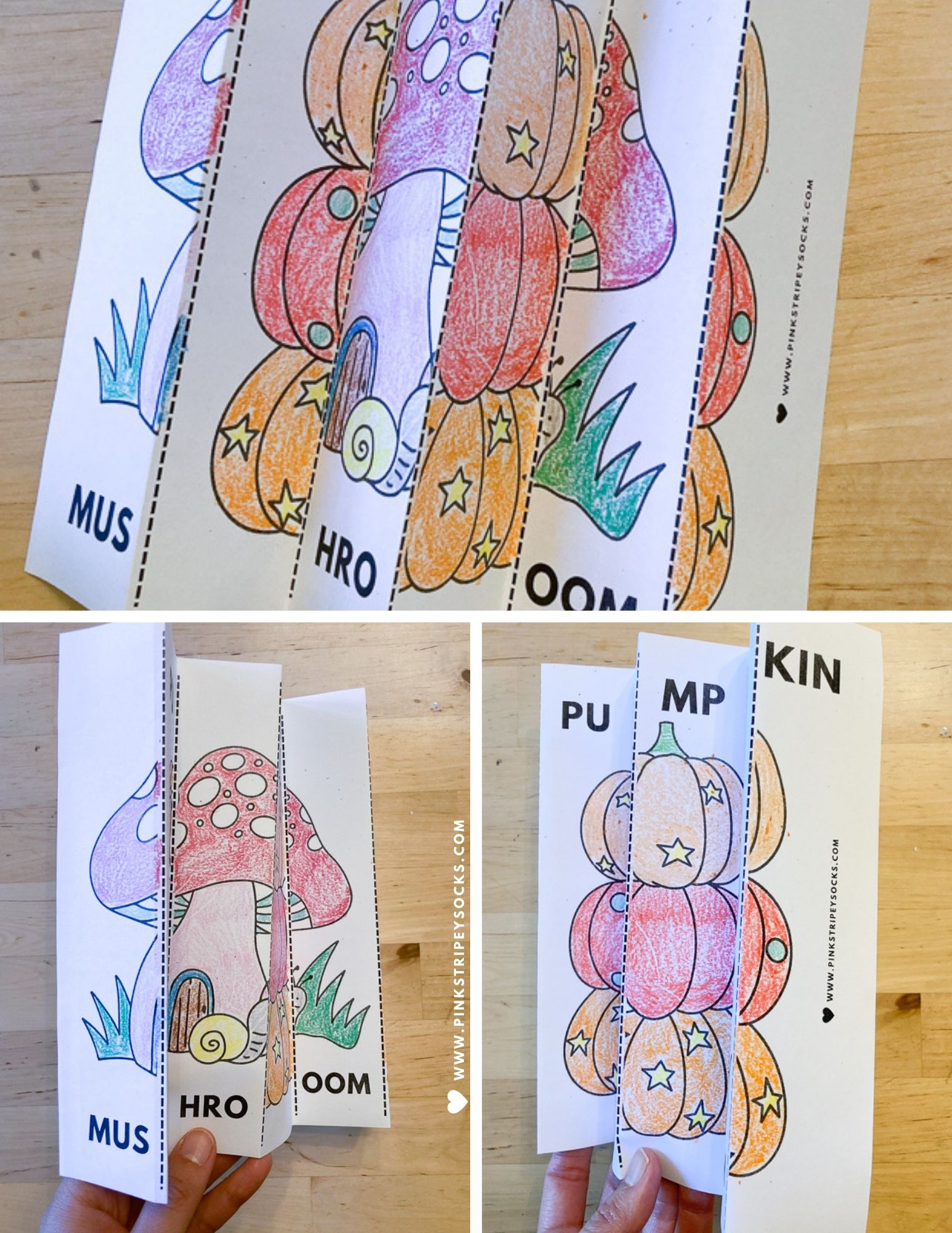 Free Printable Fall Agamographs | Pink Stripey Socks with regard to Agamograph Free Printable