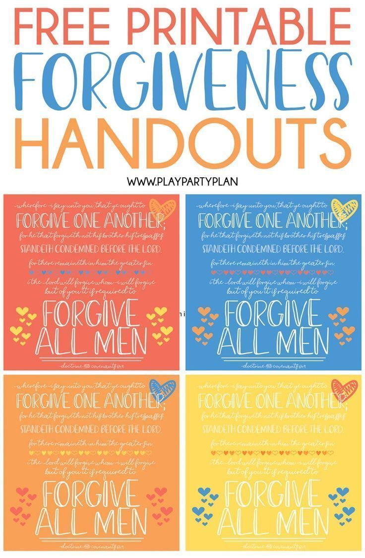 Free Printable Forgiveness Handouts &amp;amp; Forgiveness Quotes regarding Free Printable Bible Study On Forgiveness