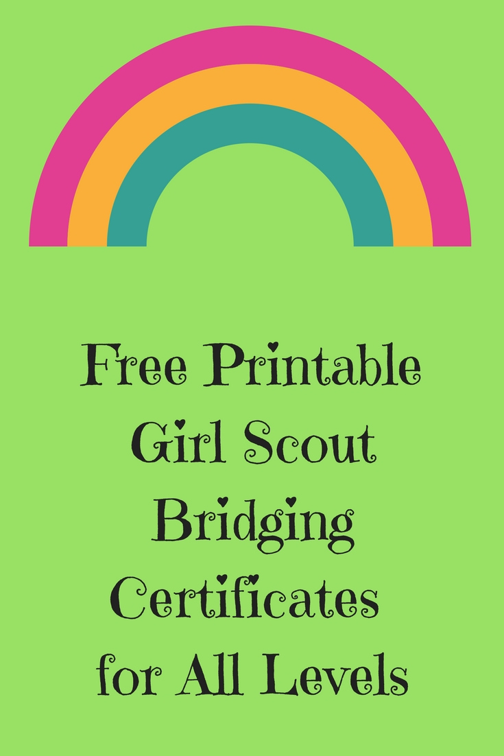 Free Printable Girl Scout Bridging Certificates For All Levels within Free Bridging Certificate Printable