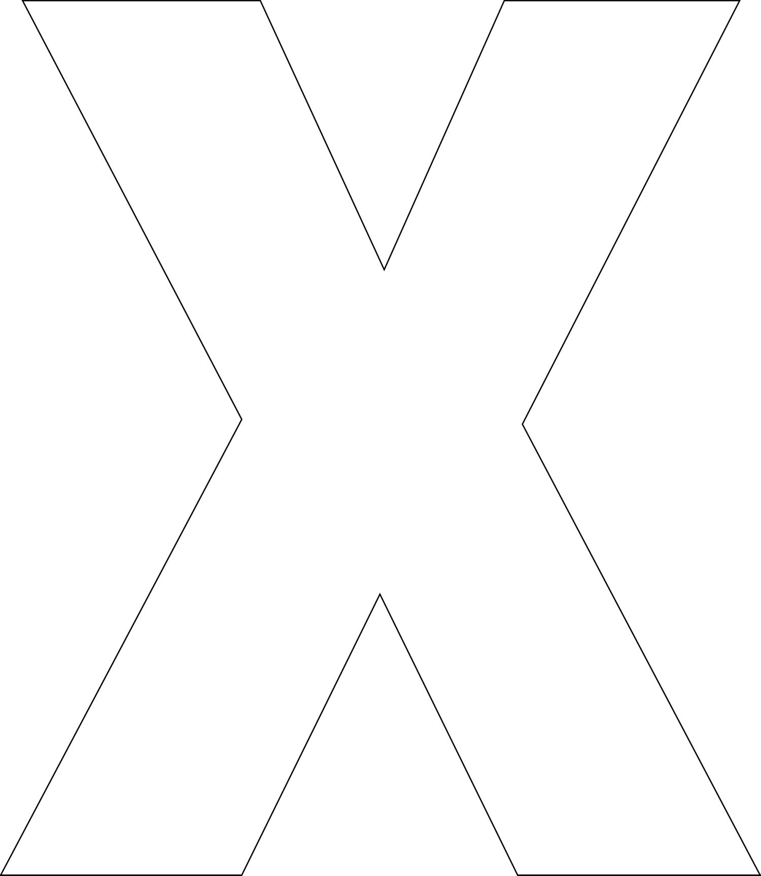 Free Printable Letters Template: Uppercase Alphabet regarding 6 Printable Letter Stencils