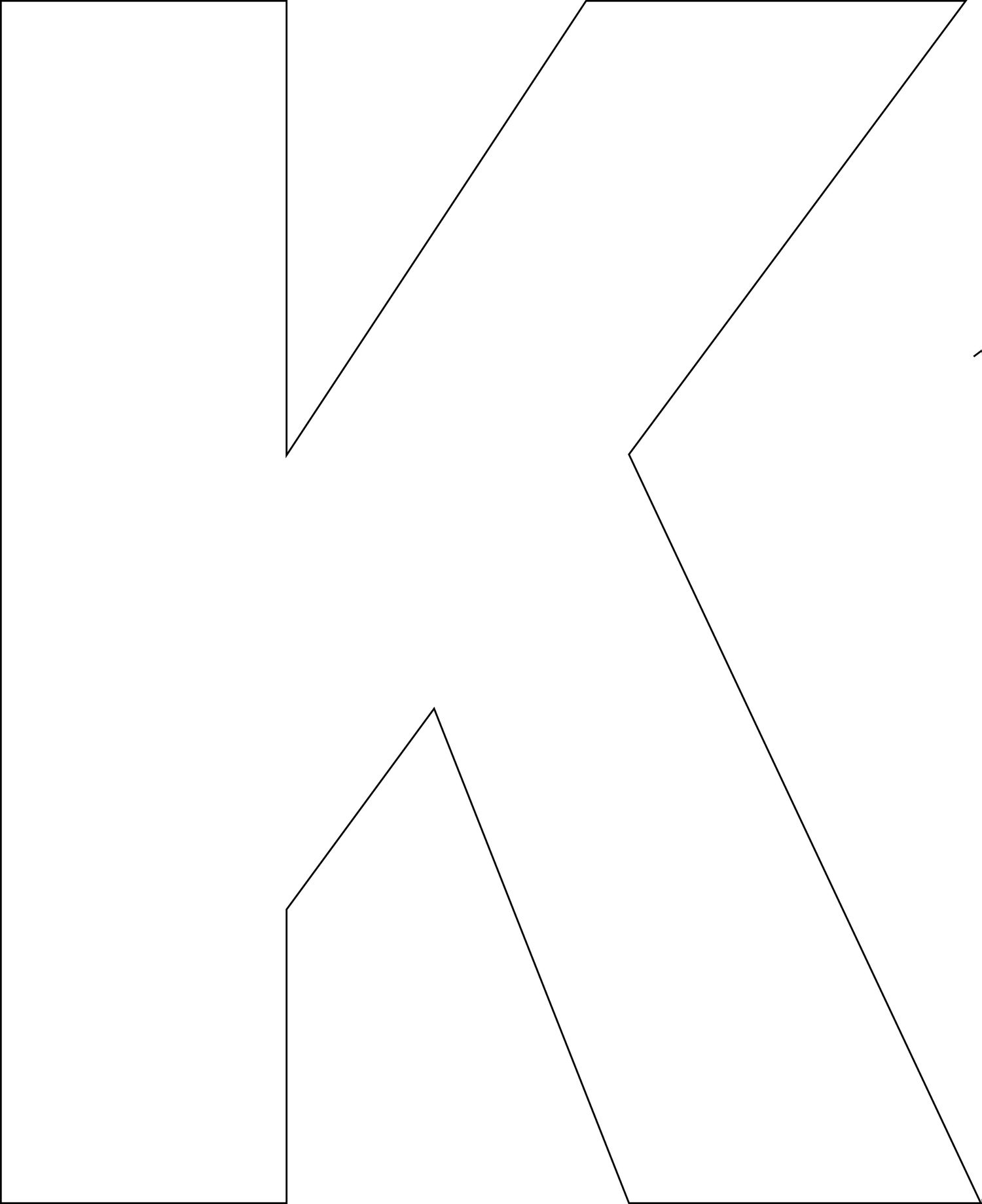 Free Printable Letters Template: Uppercase Alphabet throughout Printable 11 Inch Letter Stencils