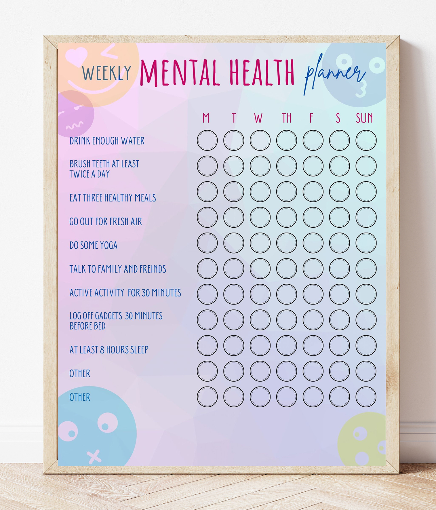 Free Printable Mental Health Planner - Sweet Pea inside Free Mental Health Printables