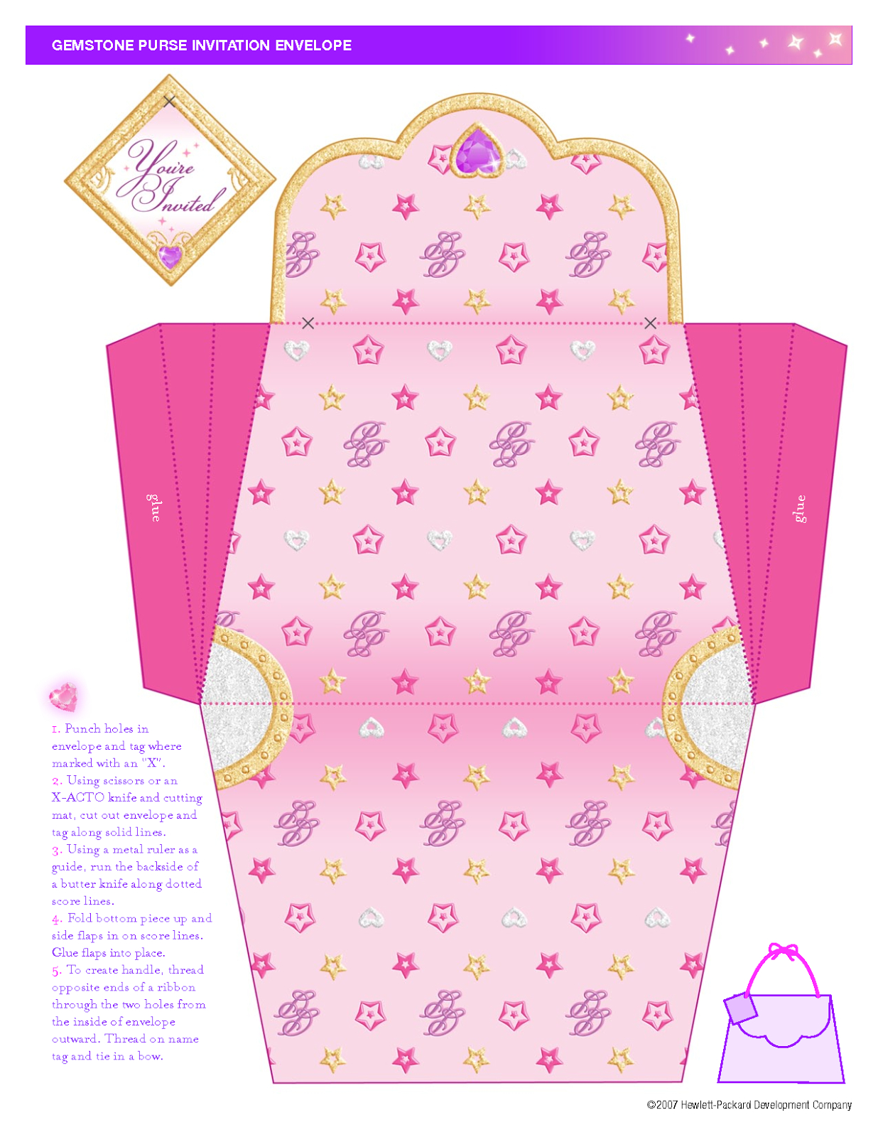 Free Printable Paper Purse. - Oh My Fiesta! In English for Free Printable Paper Purse Patterns