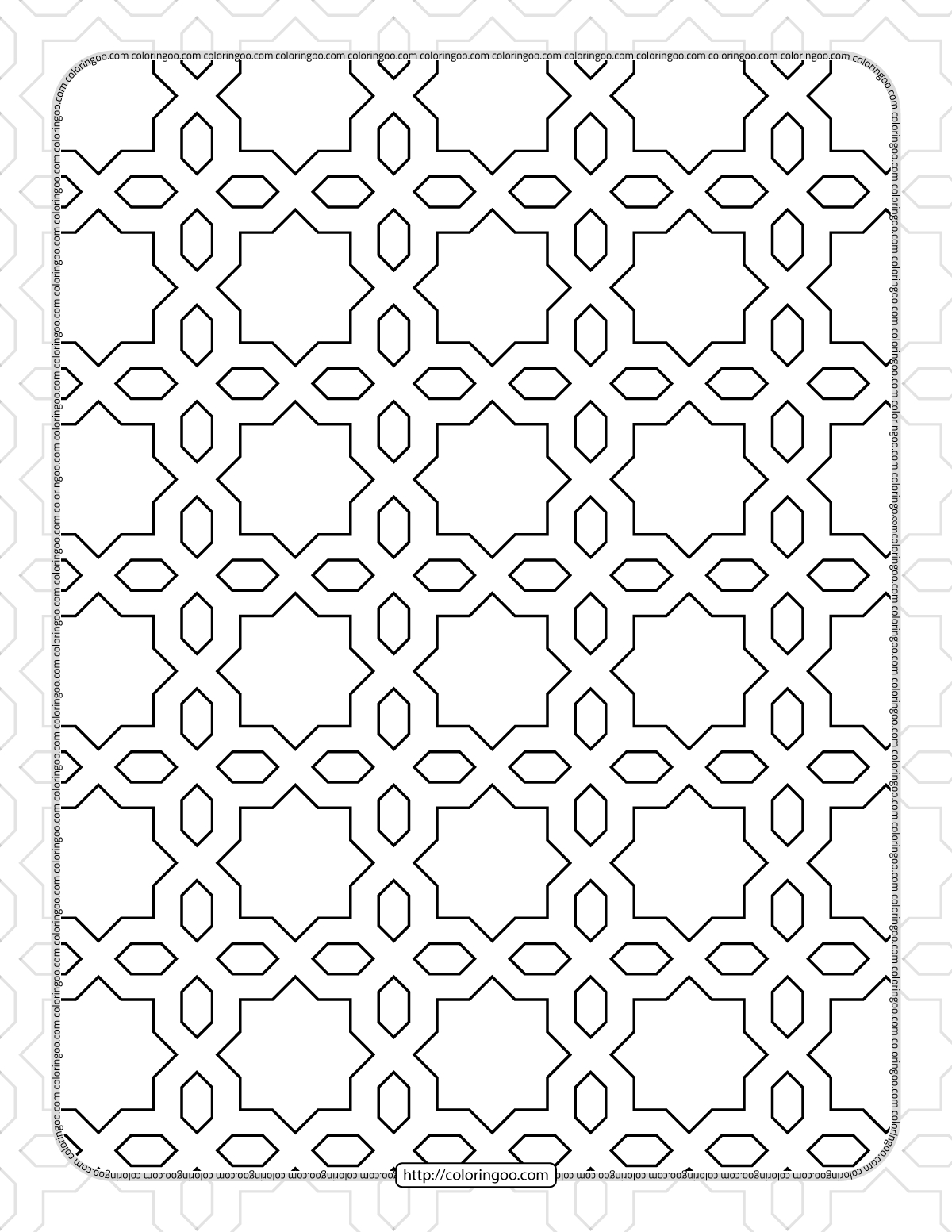 Free Printable Pdf Geometric Pattern 040 for Free Printable Geometric Patterns