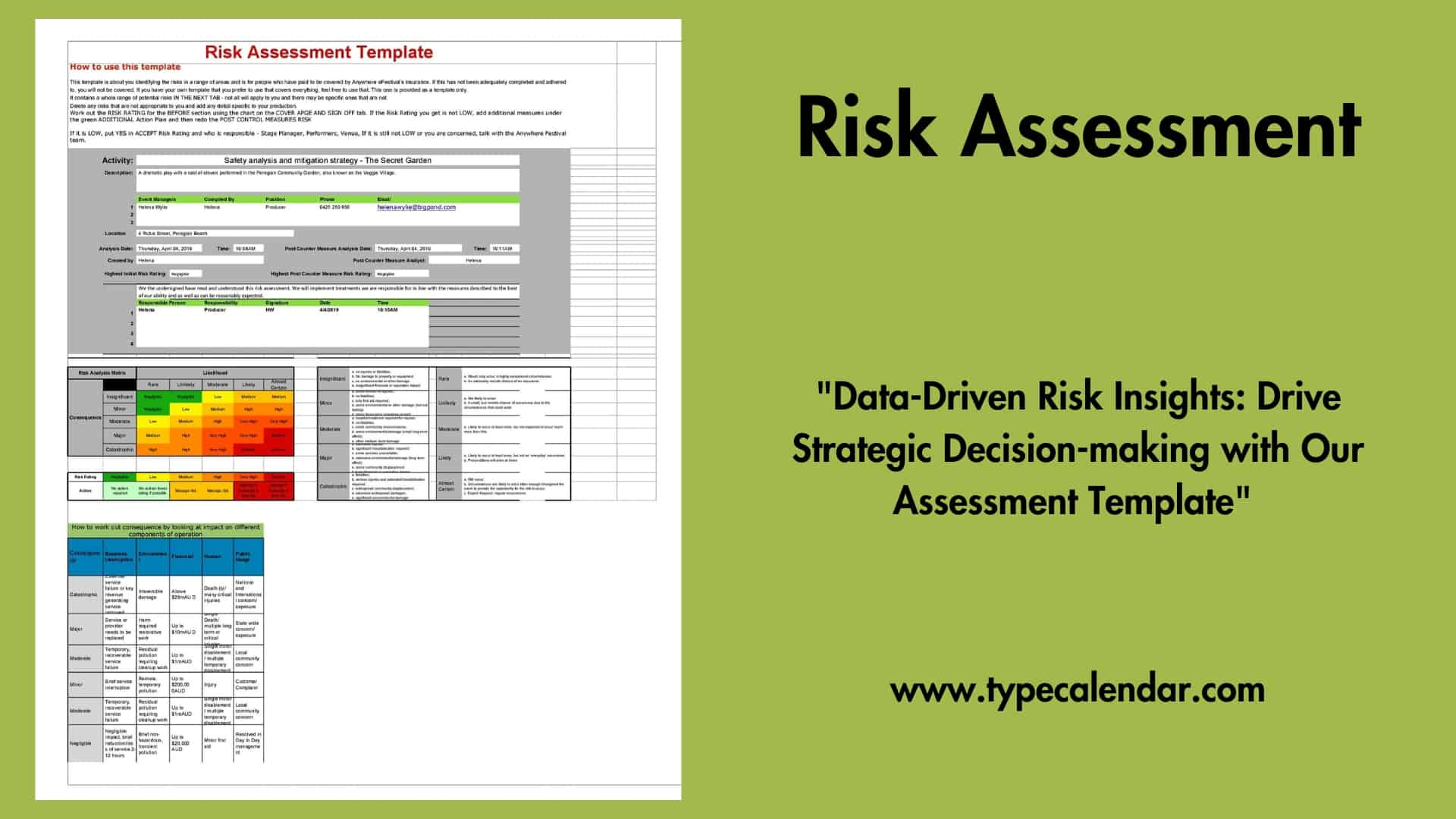 Free Printable Risk Assessment Templates [Excel, Word, Pdf] Examples for Free Hazop Excel Template