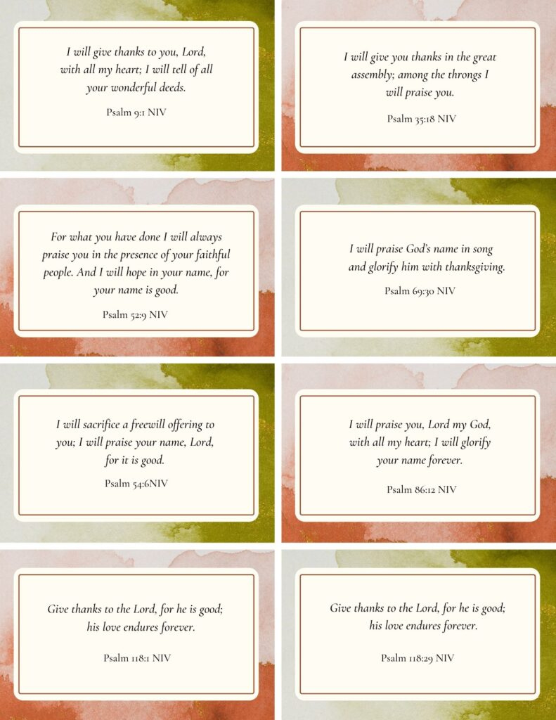Free Printable Scripture Cards for Free Printable Niv Bible