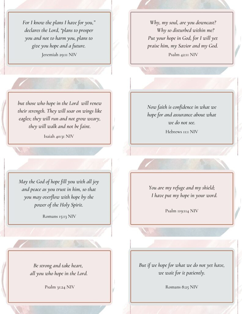 Free Printable Scripture Cards inside Free Printable Niv Bible