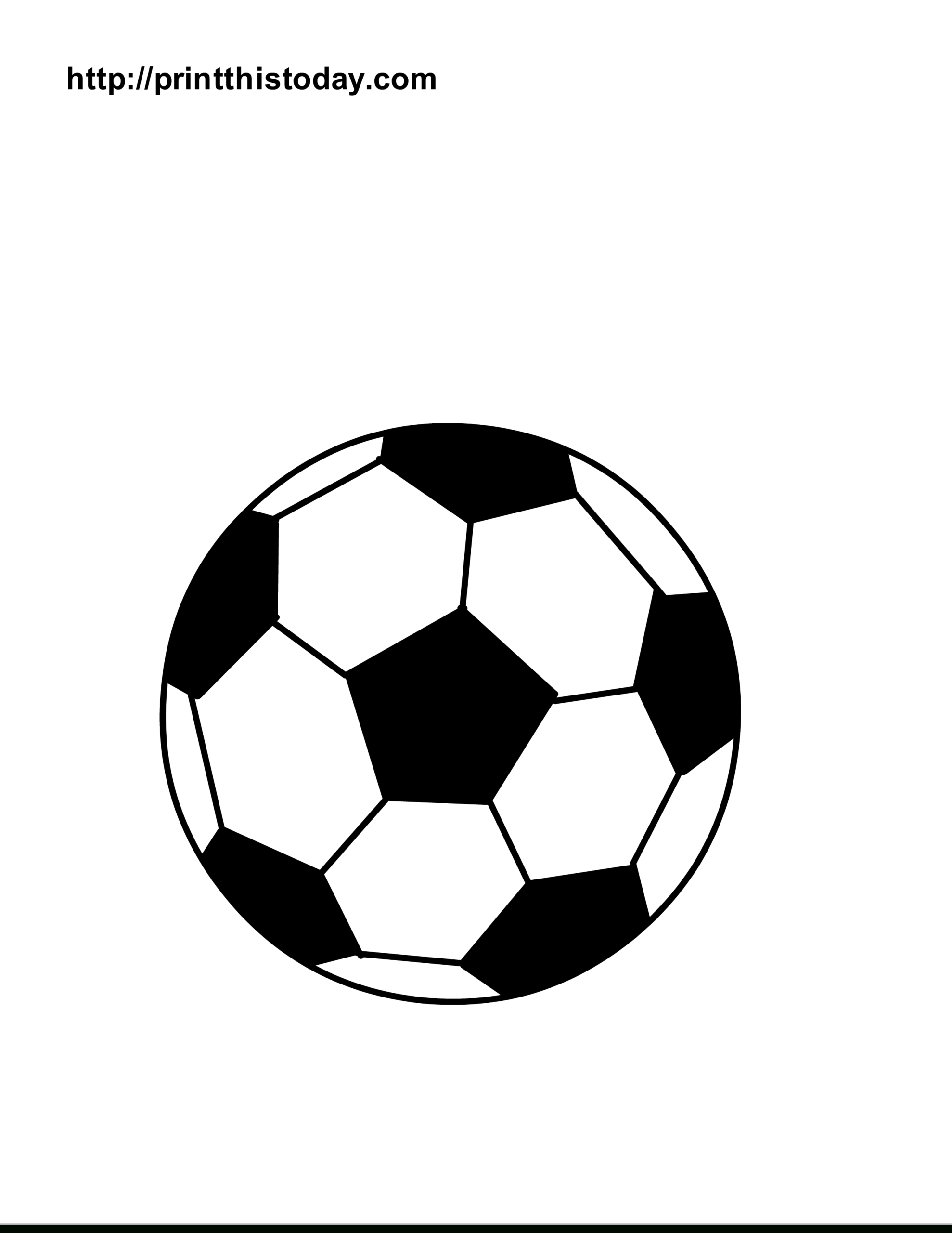 Free Printable Sports Balls Coloring Pages for Free Printable Soccer Ball Stencil