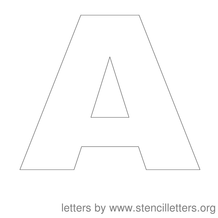 Free Printable Stencil Letters - Stencil Letters Org with regard to Printable 11 Inch Letter Stencils