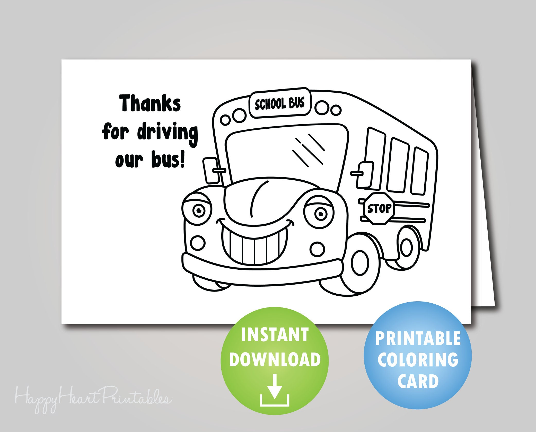 Free Printable Thank You Cards For Bus Drivers, Download Free inside Bus Driver Cards Free Printables