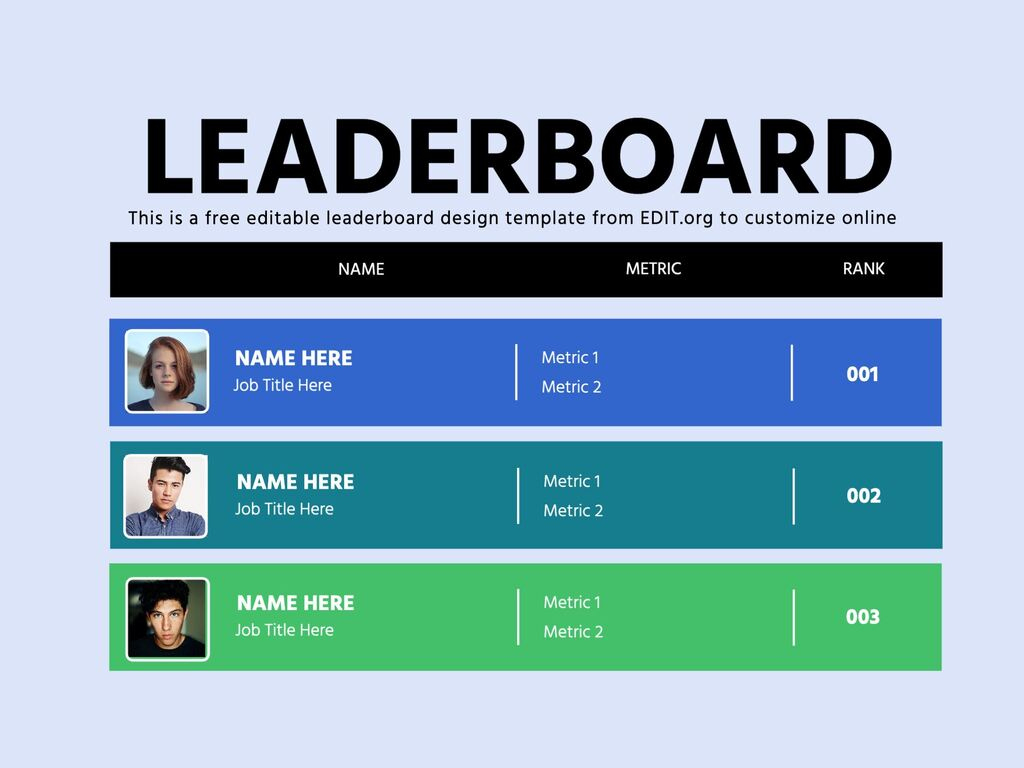 Free Ranking And Leaderboard Templates intended for Free Leaderboard Templates