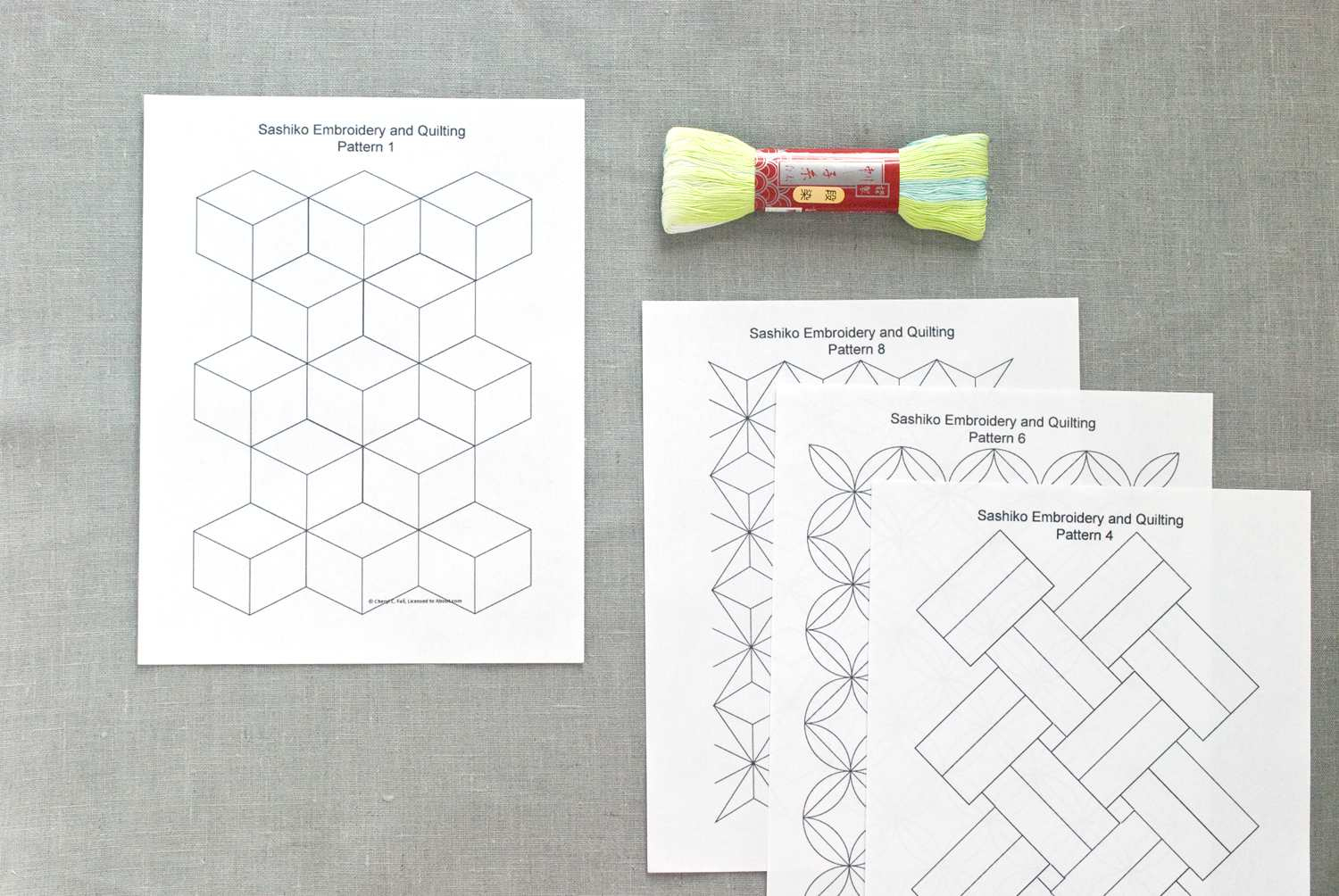 Free Sashiko Repeating Embroidery Patterns intended for Free Printable Sashiko Patterns