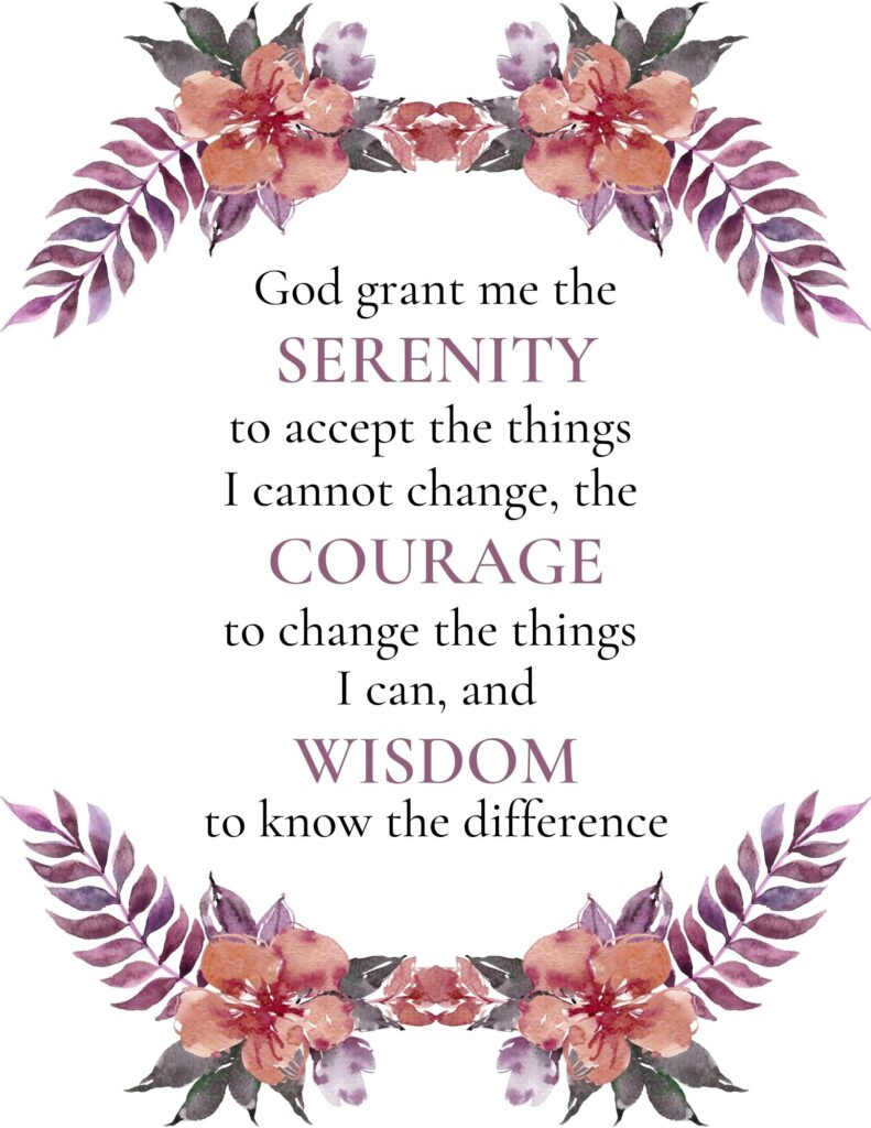 Free Serenity Prayer Printables with regard to Free Printable Serenity Prayer