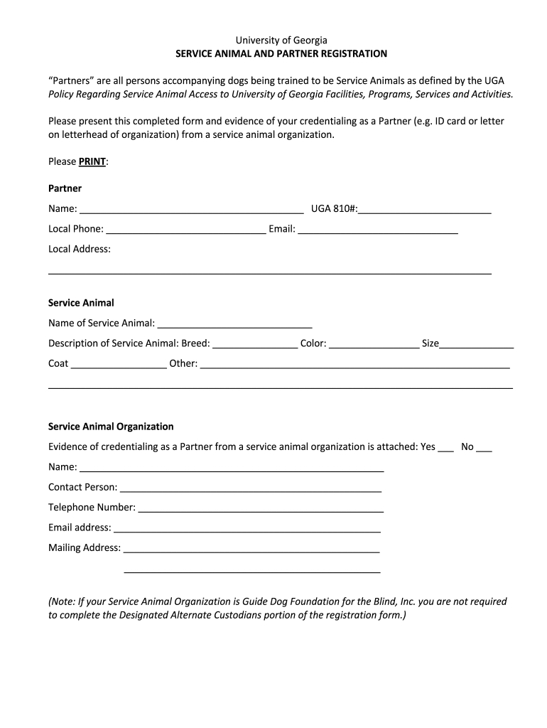 Free Service Dog Certification Download: Fill Out &amp;amp; Sign Online in Free Printable Service Dog Certificate