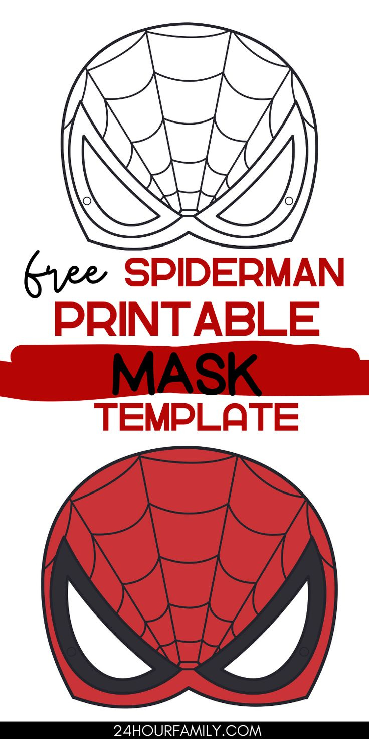 Free Spiderman Printables Mask Template Spider Man Mask Diy with regard to Template Free Printable Spiderman Mask Sewing Pattern