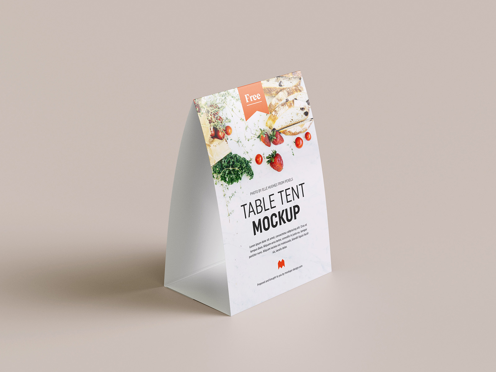 Free Table Tent Mockup - Instant Download regarding Tent Card Design Template Free Download