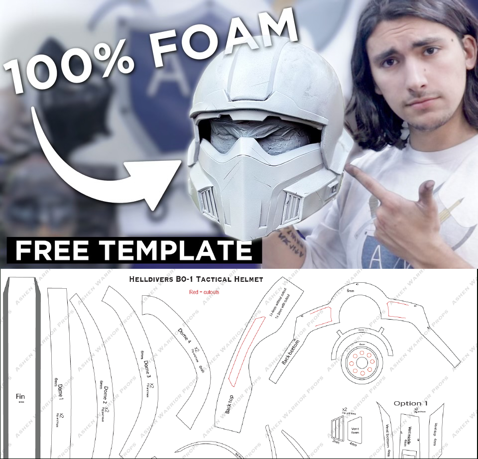 Free Templates — Ashen Warrior Props within Free Foam Templates