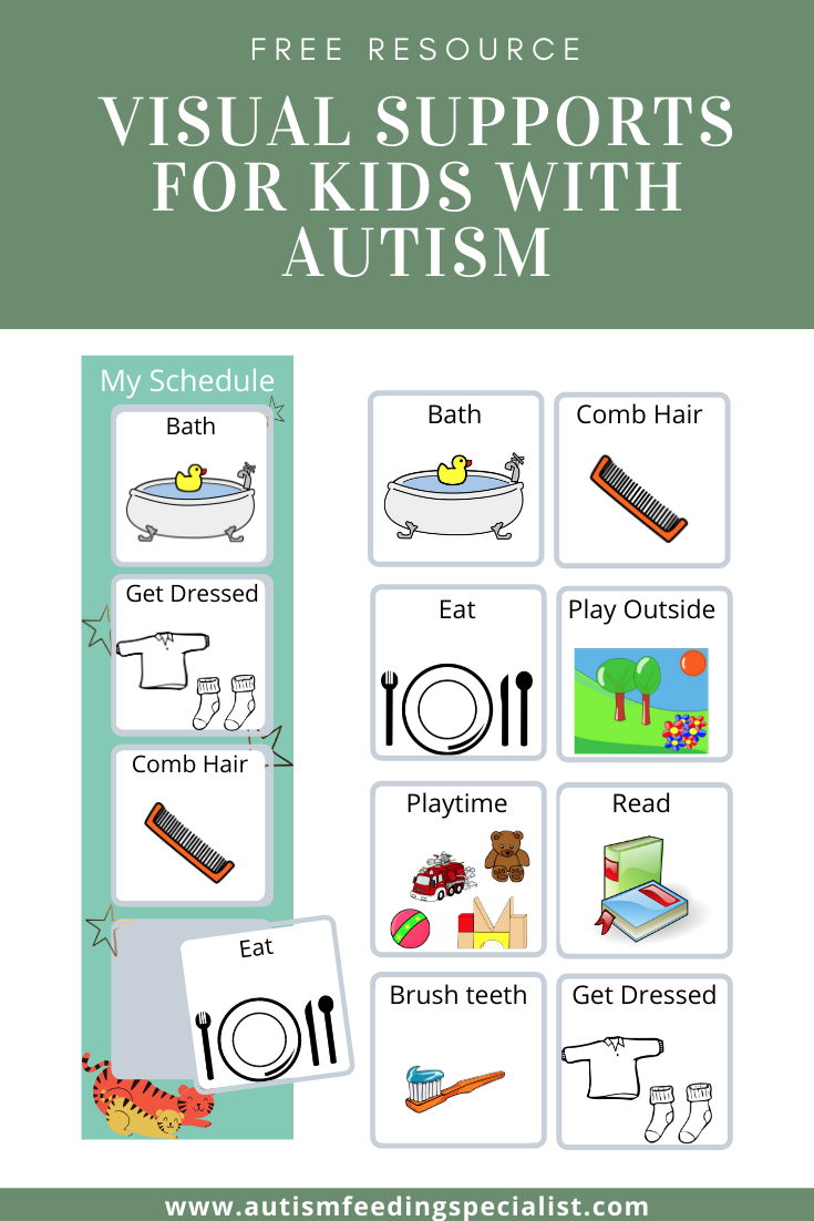 Free Visual Supports For Kids With Autism — Autism Feeding Specialist pertaining to Autism Visuals Free Printables