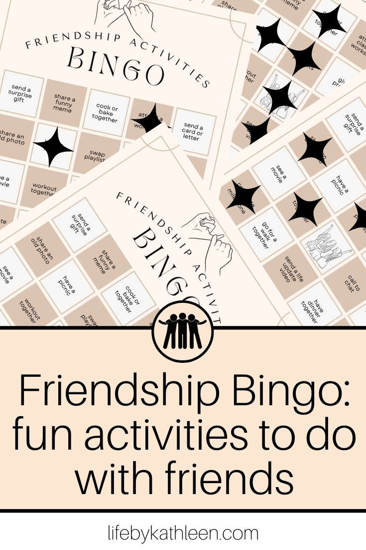 Friendship Bingo: A Fun Activity To Do With Friends - Lifekathleen throughout Free Friendship Bingo Game Printables