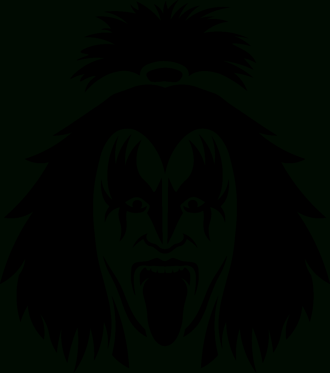 Gene Simmons - Demon - Free Vector Clipart Images On Creazilla for Gene Simmons Free Printable Stencil