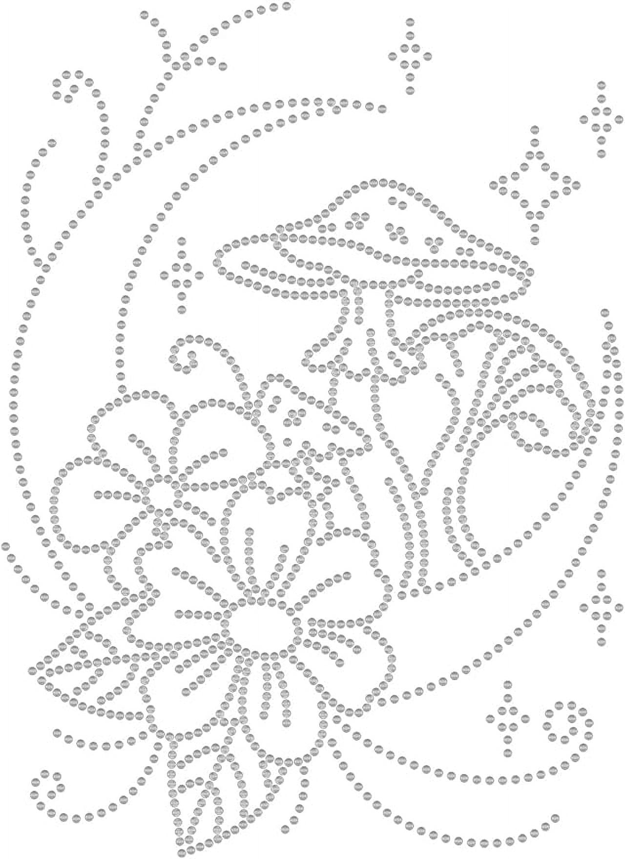 Girl Rhinestone Iron On Hotfix Transfer With Heart Balloon Crystal regarding Free Printable Bedazzler Patterns