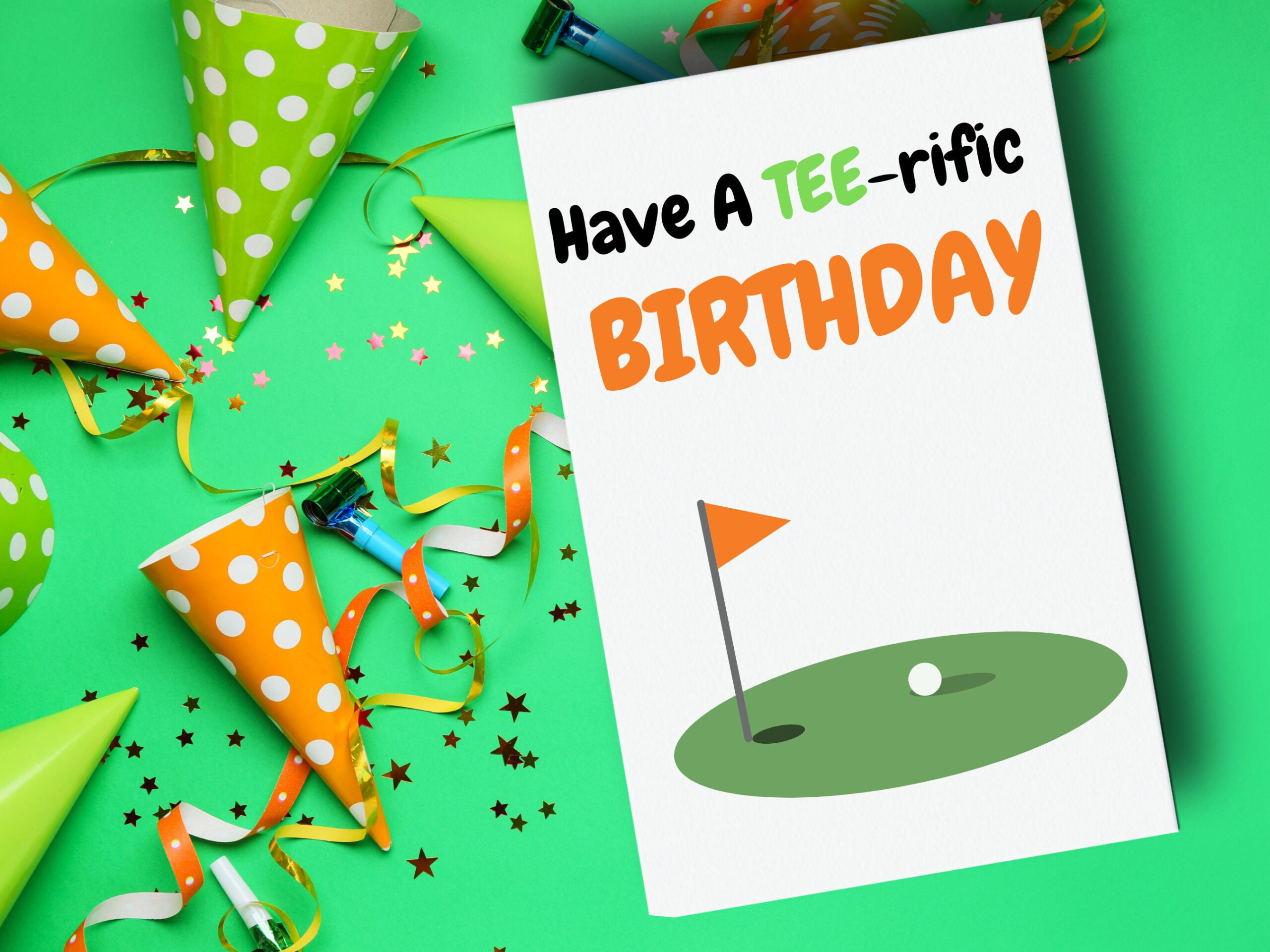 Golf Birthday Card Printable, Digital Instant Download - Etsy with regard to Free Golf Birthday Cards Printable