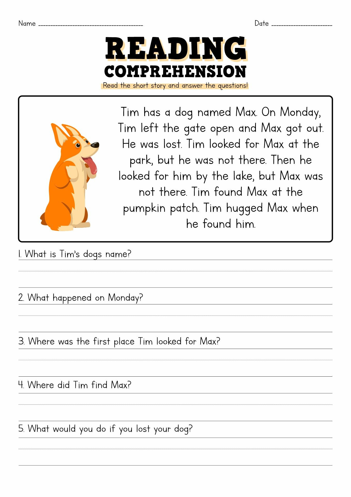 Grade 3 Children&amp;#039;S Stories &amp;amp; Reading Worksheets | K5 Learning with Free Printable Short Stories With Comprehension Questions