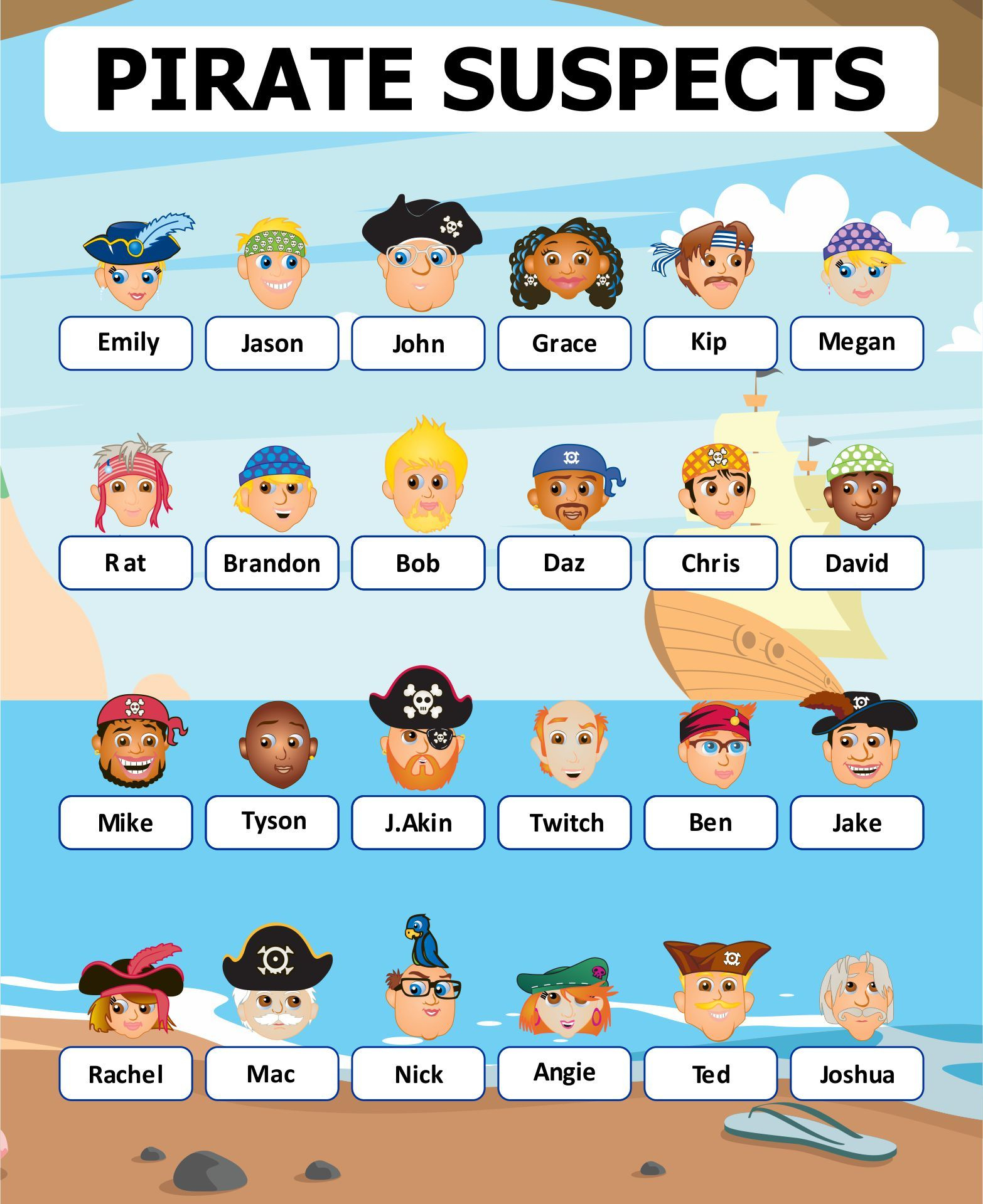Guess Who Game Sheets - 10 Free Pdf Printables | Printablee with regard to Guess Who Free Printables