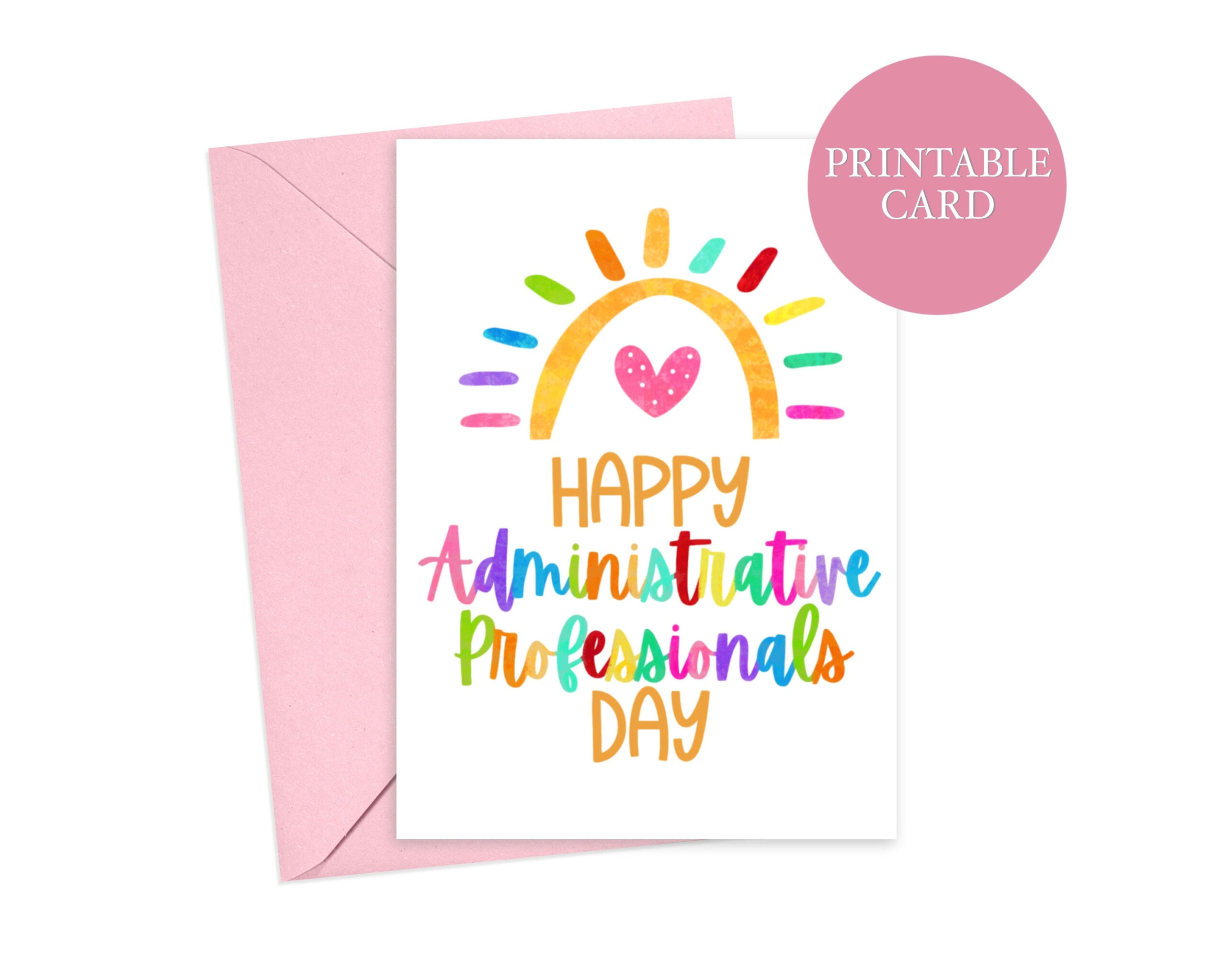 Happy Administrative Professionals Day Card | Admin Professionals throughout Free Administrative Assistant Day Cards Printable