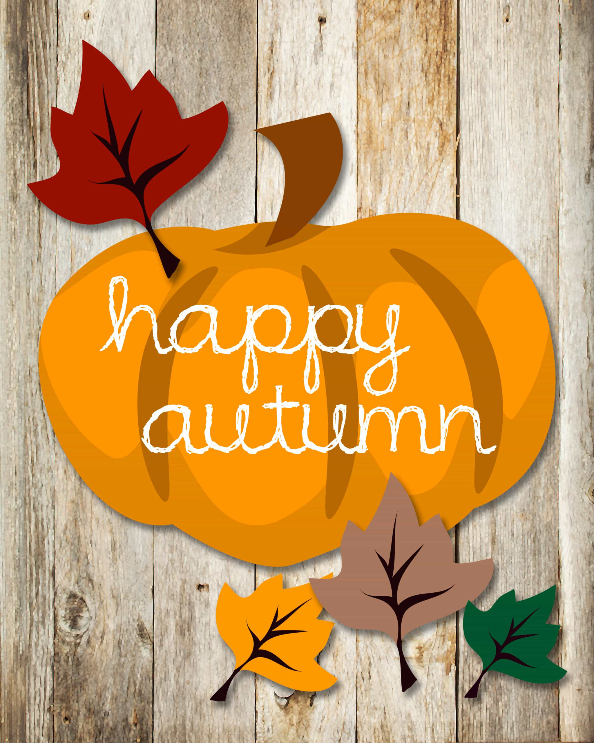 Happy Autumn Free Printable! - How To Nest For Less™ inside Free Printable Autumn Images