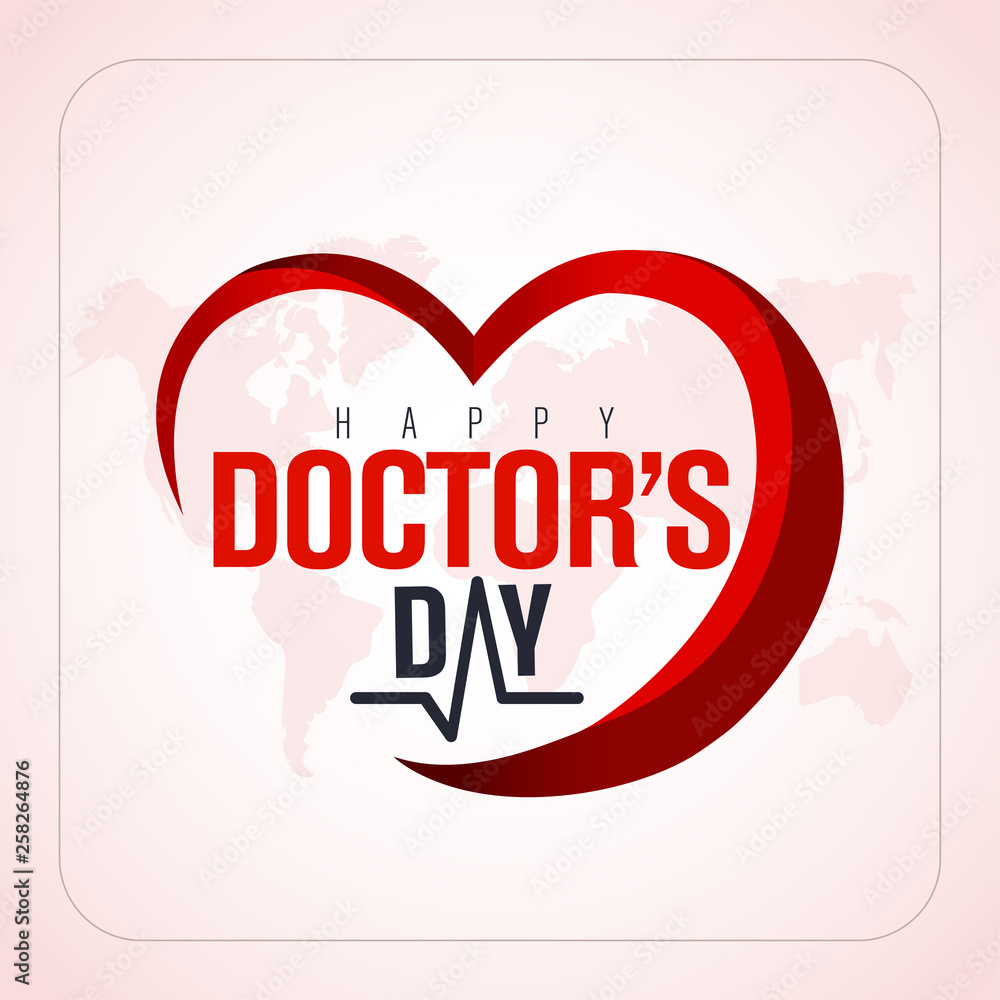 Happy Doctor&amp;#039;S Day Greetings Template Vector Art &amp;amp; Graphics regarding Free Printable Happy Doctors Day Cards