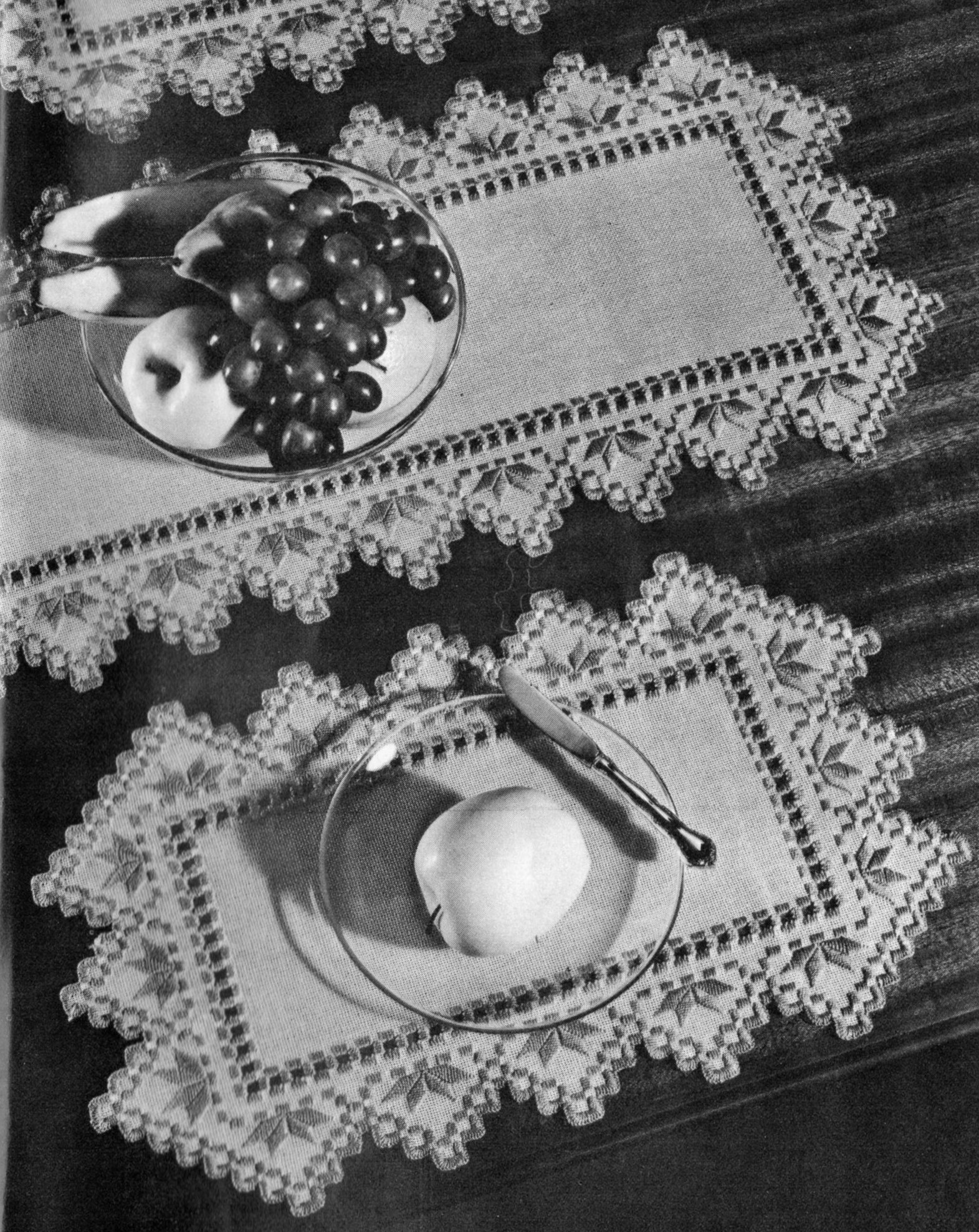 Hardanger Embroidery Placemat Pattern Vintage Crafts And More with regard to Free Printable Hardanger Patterns