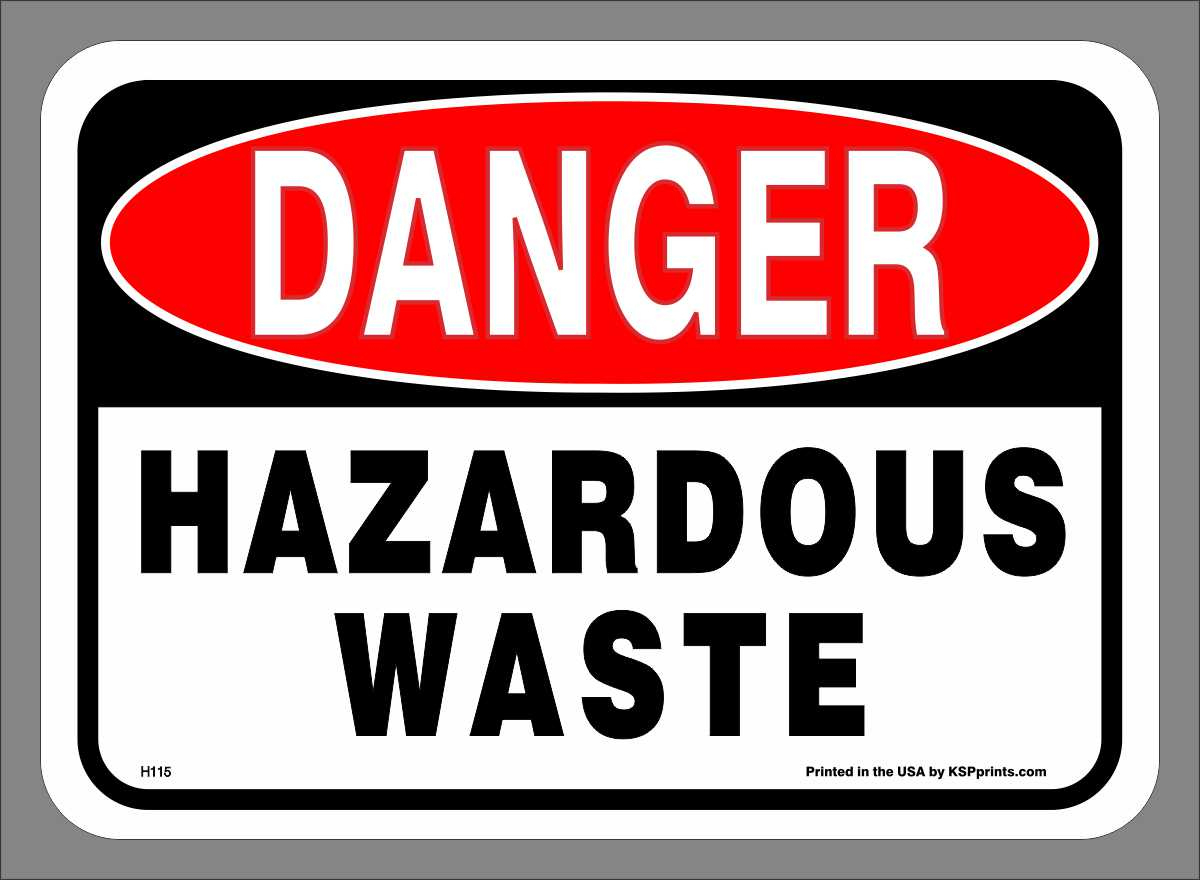 Hazardous Waste Sticker For Labeling Your Container Or Drum within Free Printable Hazardous Waste Labels