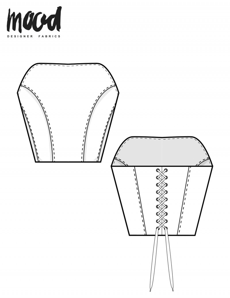 Helen Castillo X Mood Fabrics Corset - Free Sewing Pattern with regard to Free Printable Corset Sewing Pattern