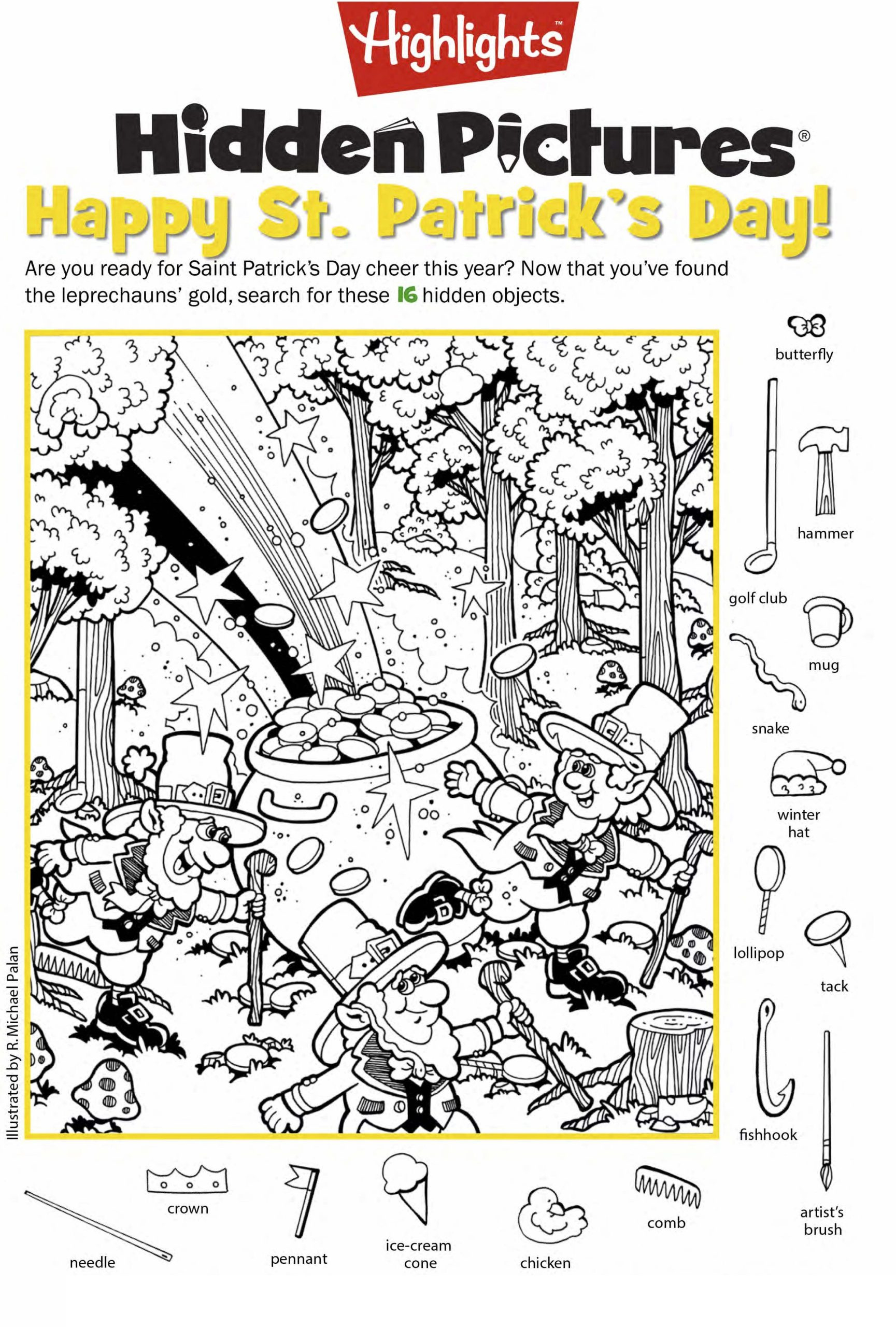 Highlights Hidden Pictures Printable | 123 Worksheets pertaining to Free Printable Hidden Pictures Highlights