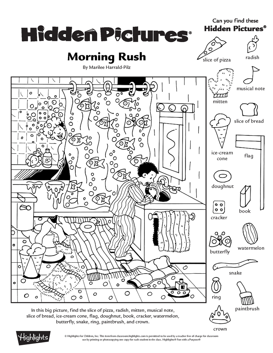 Highlights On X: &amp;quot;Get Free Printable Hidden Pictures, Puzzle with Free Printable Hidden Pictures Highlights