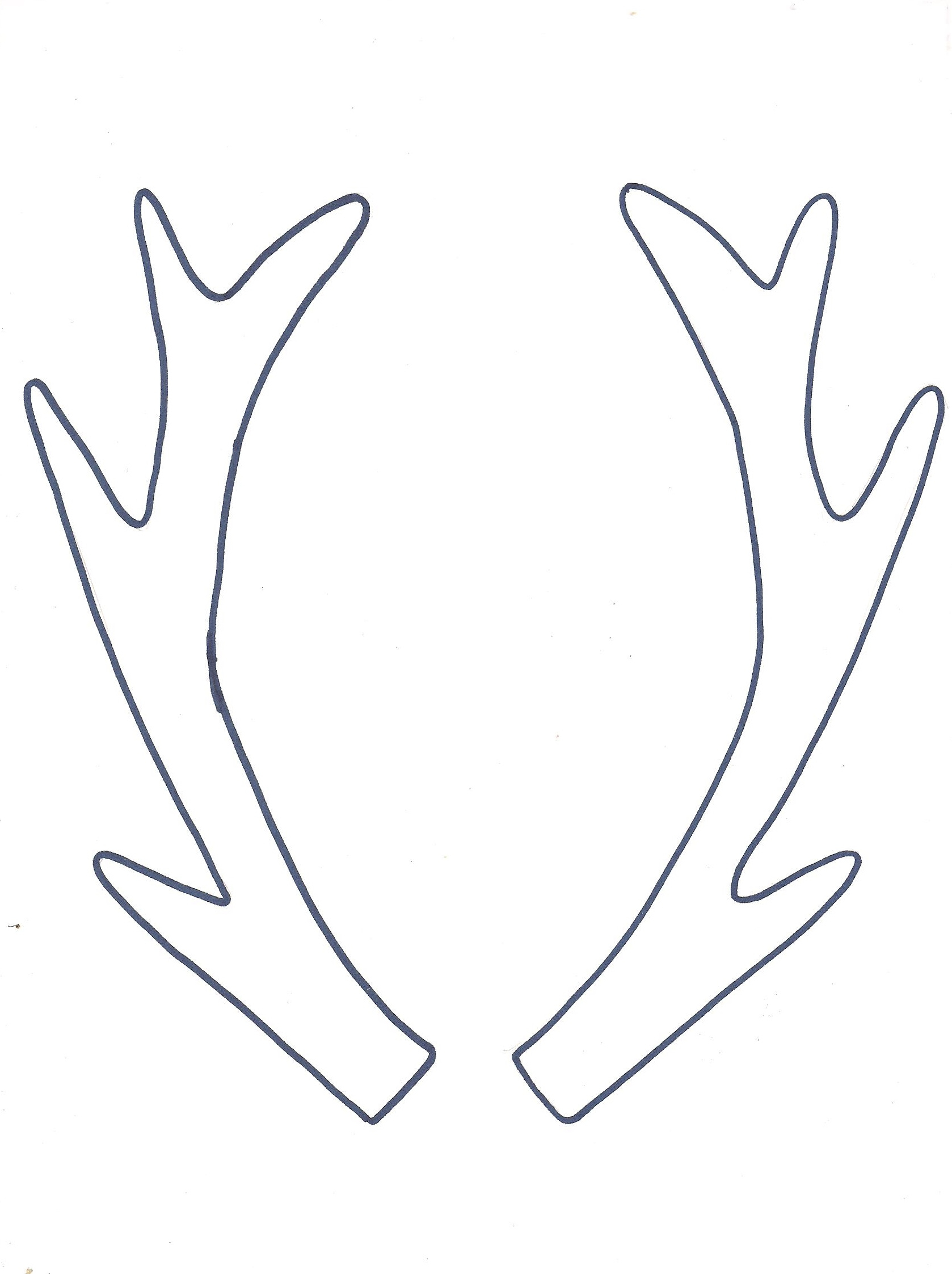 Holiday Hoop Art + Free Antler Printable - City Farmhouse with Deer Antler Pattern Printable