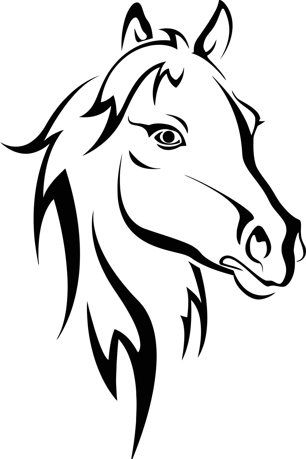 Horse Stencil Free Vector - Dezin with regard to Free Printable Horse Head Stencils
