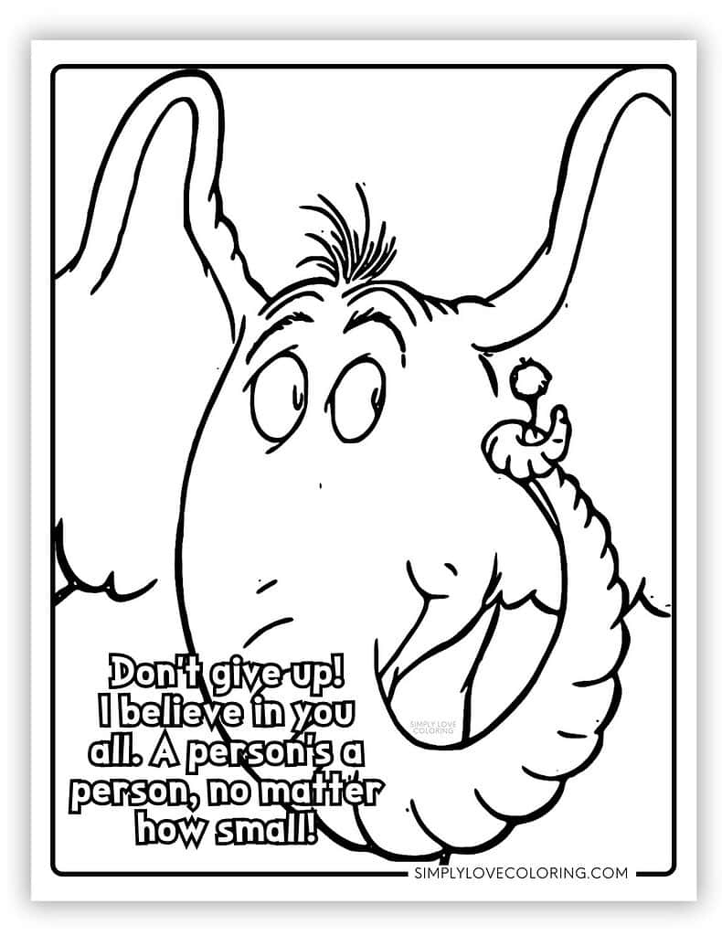 Horton Hears A Who Coloring Pages (Free Pdf Printables) - Simply throughout Horton Hears a Who Printable Pattern
