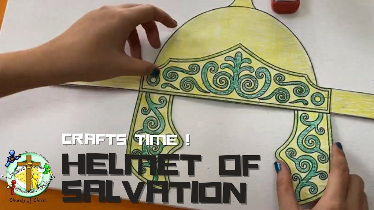 How Make &amp;quot;Helmet Of Salvation Crafts&amp;quot; From Armor Of God | Crafts Time within Printable Pattern For Helmet of Salvation