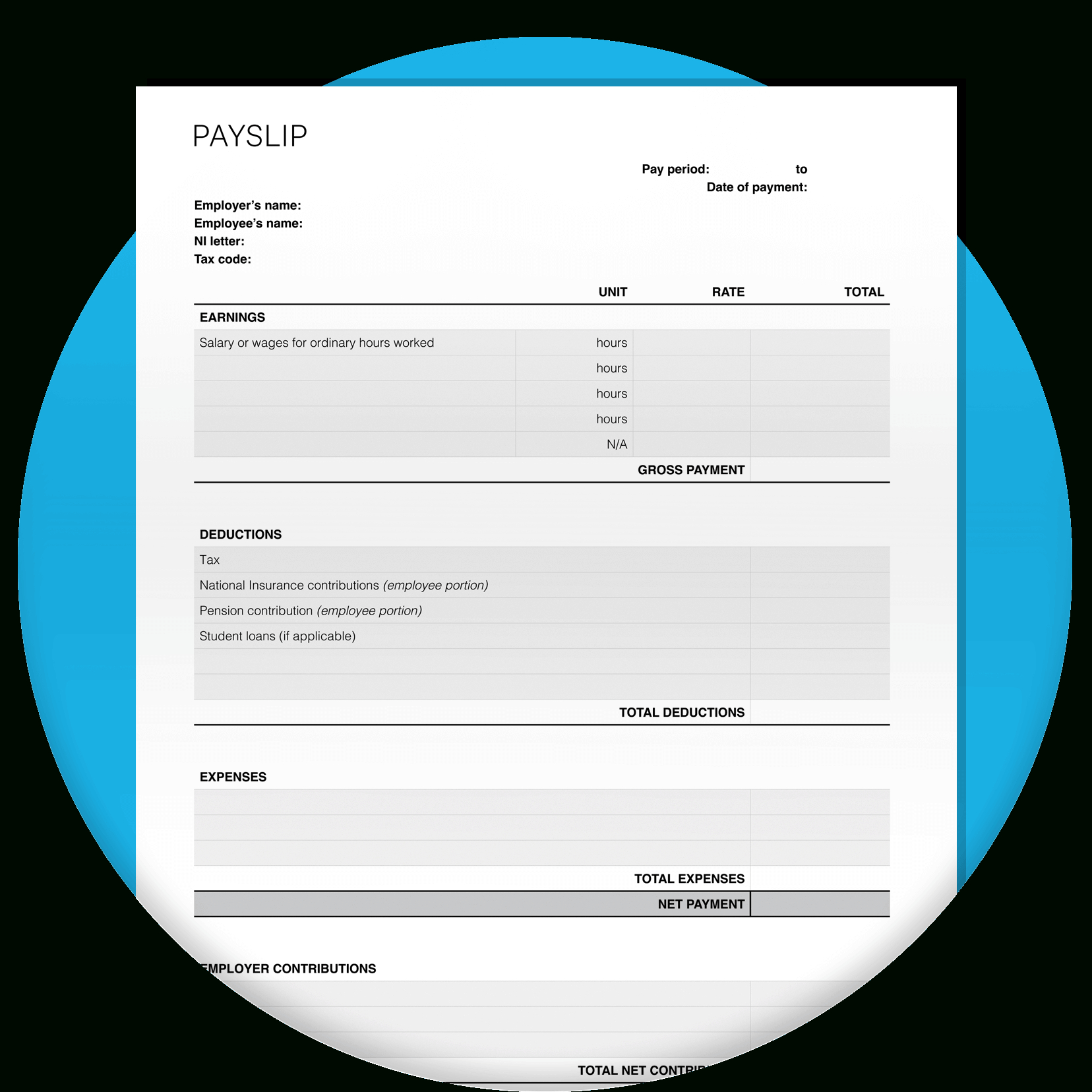 How To Create A Payslip – Need A Free Template? Download Here within Free Payslip Template Excel Uk