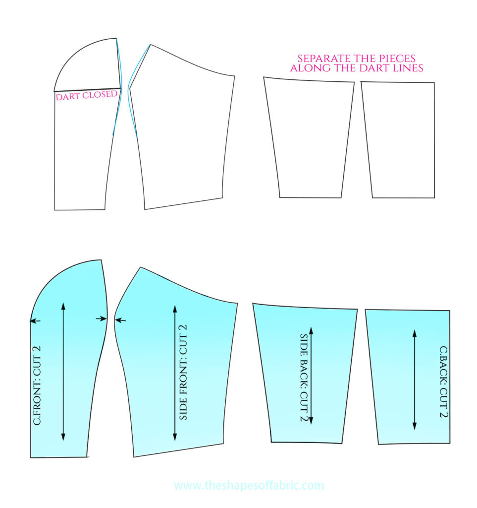 How To Draft Fitted Bodice Patterns For Strapless Garments intended for Free Printable Bodice Patterns