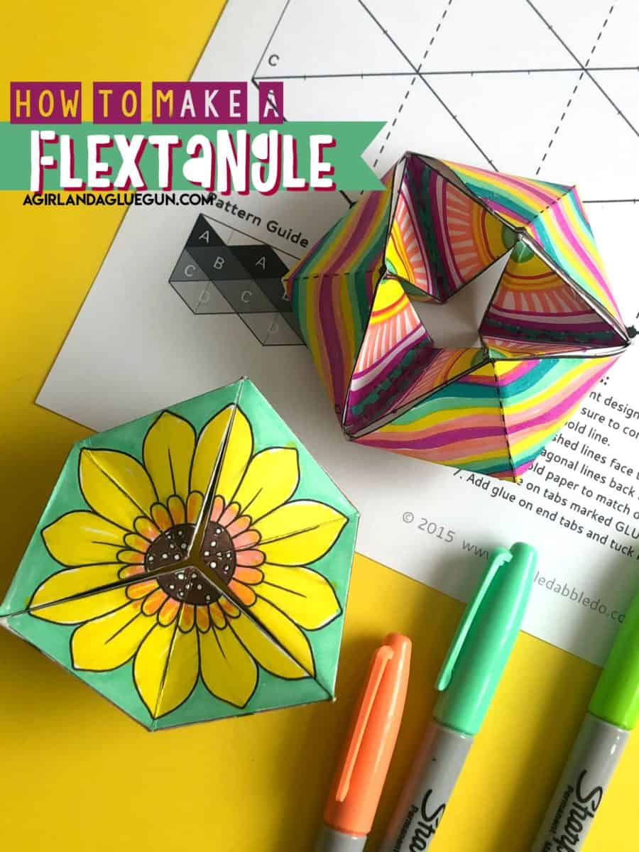 How To Make A Flextangle - A Girl And A Glue Gun intended for Free Printable Flextangle Template Patterns
