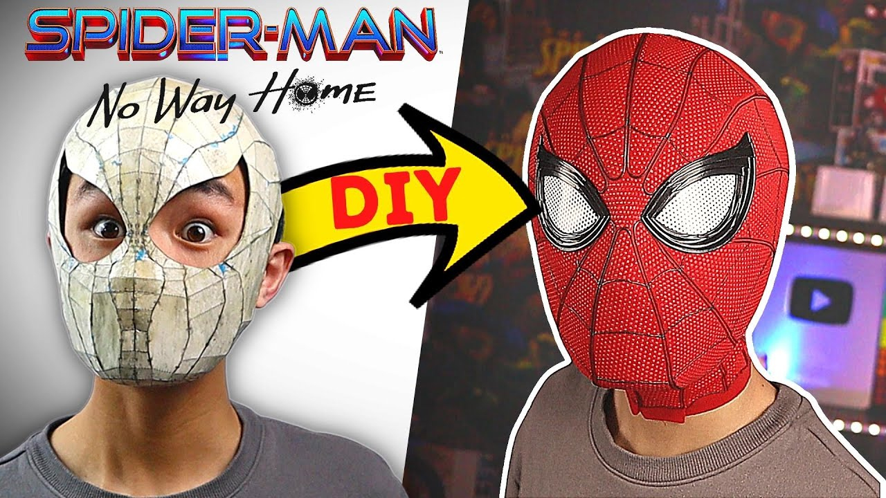 How To Make A Spider-Man Mask! (From Spider-Man: No Way Home) with regard to Template Free Printable Spiderman Mask Sewing Pattern
