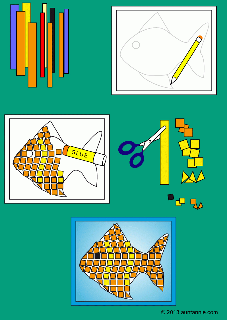 How To Make Paper Mosaics - Friday Fun, For Kids - Aunt Annie&amp;#039;S Crafts with regard to Paper Mosaic Patterns Printable