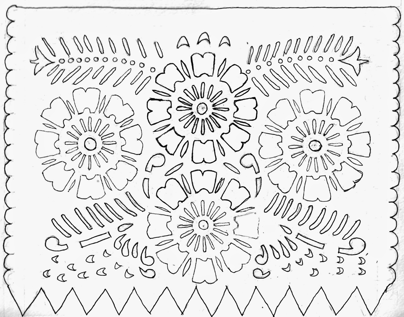 Introducing New Worlds With A Shrug: Make This: Papel Picado throughout Free Printable Papel Picado Patterns