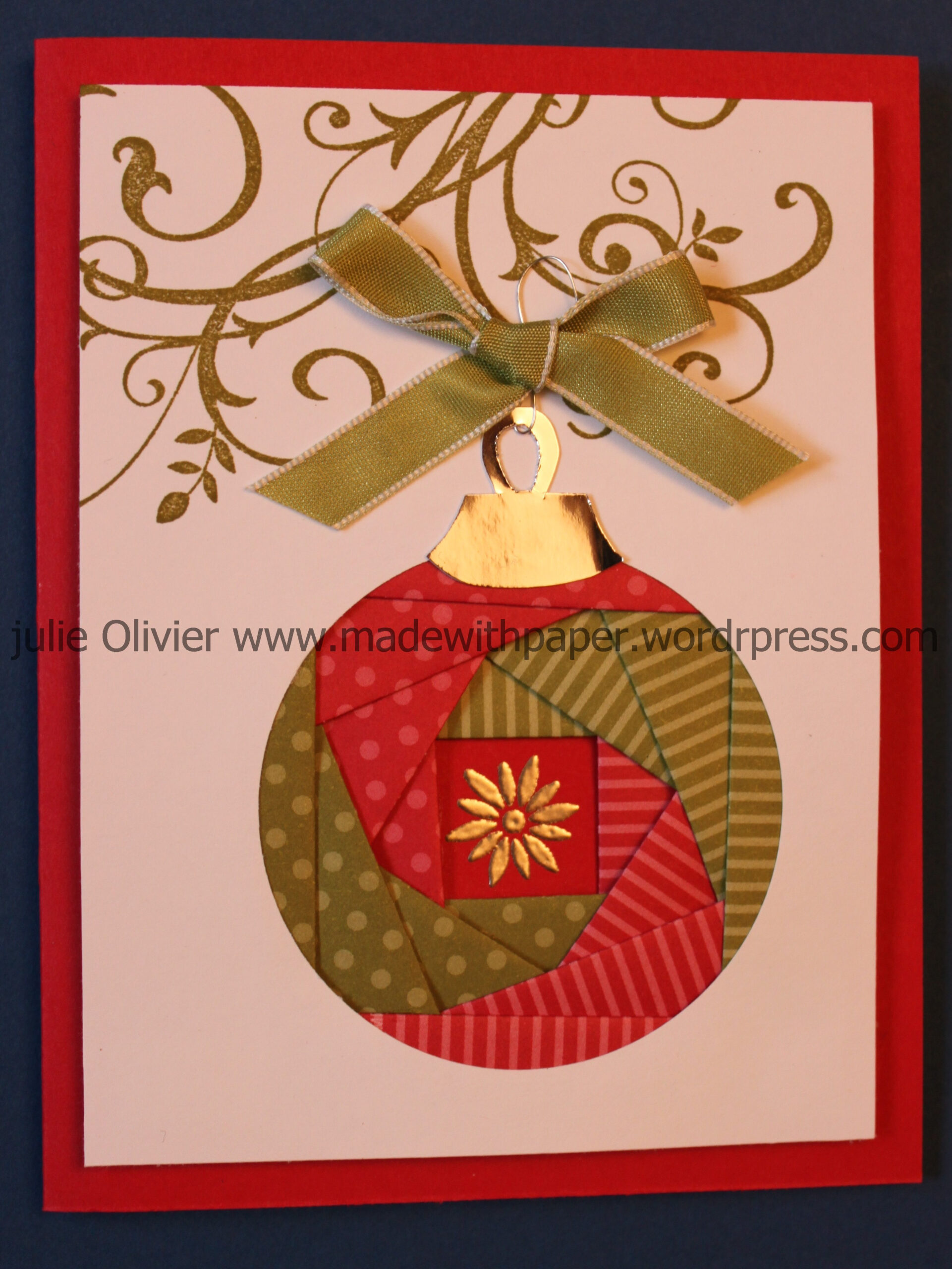 Iris Folding: Christmas Ornament | Made With Paper for Free Iris Folding Templates Christmas