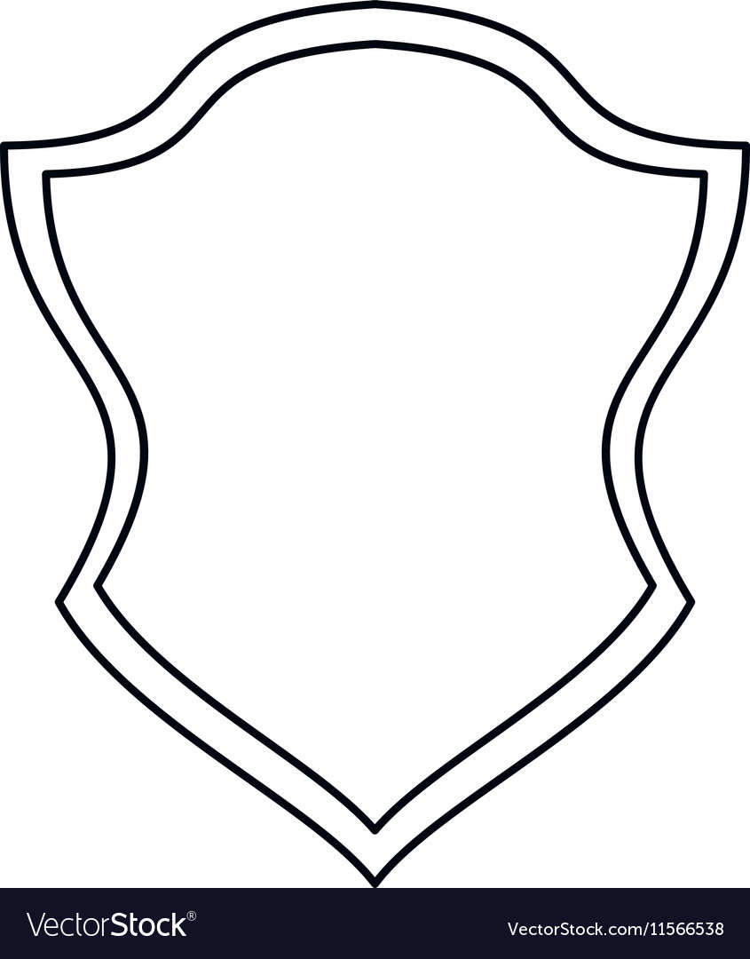 Isolated Shield Shape Design Royalty Free Vector Image pertaining to Free Shield Shapes Templates
