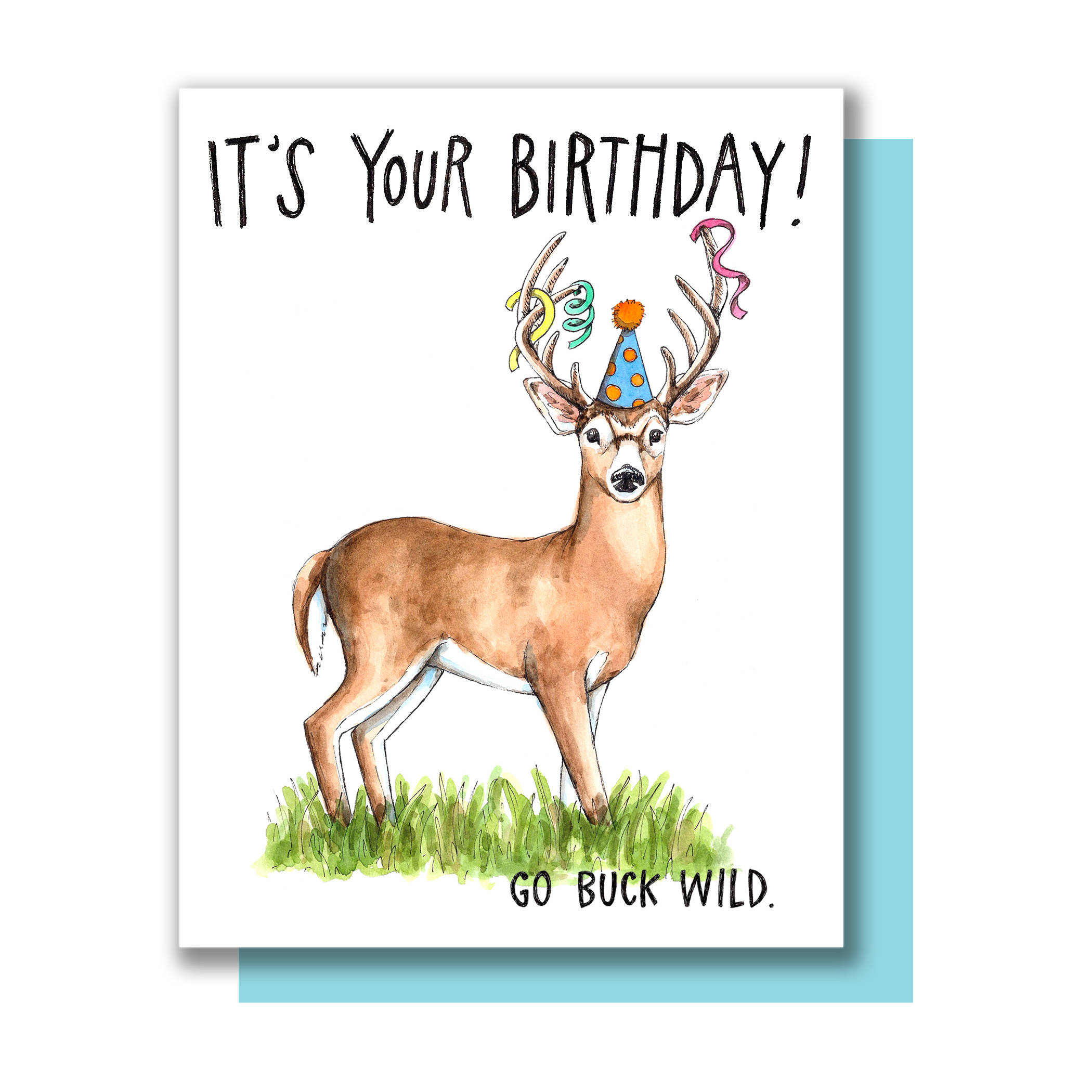It&amp;#039;S Your Birthday Go Buck Wild Happy Birthday Deer Card - Etsy with regard to Free Printable Deer Hunting Birthday Cards